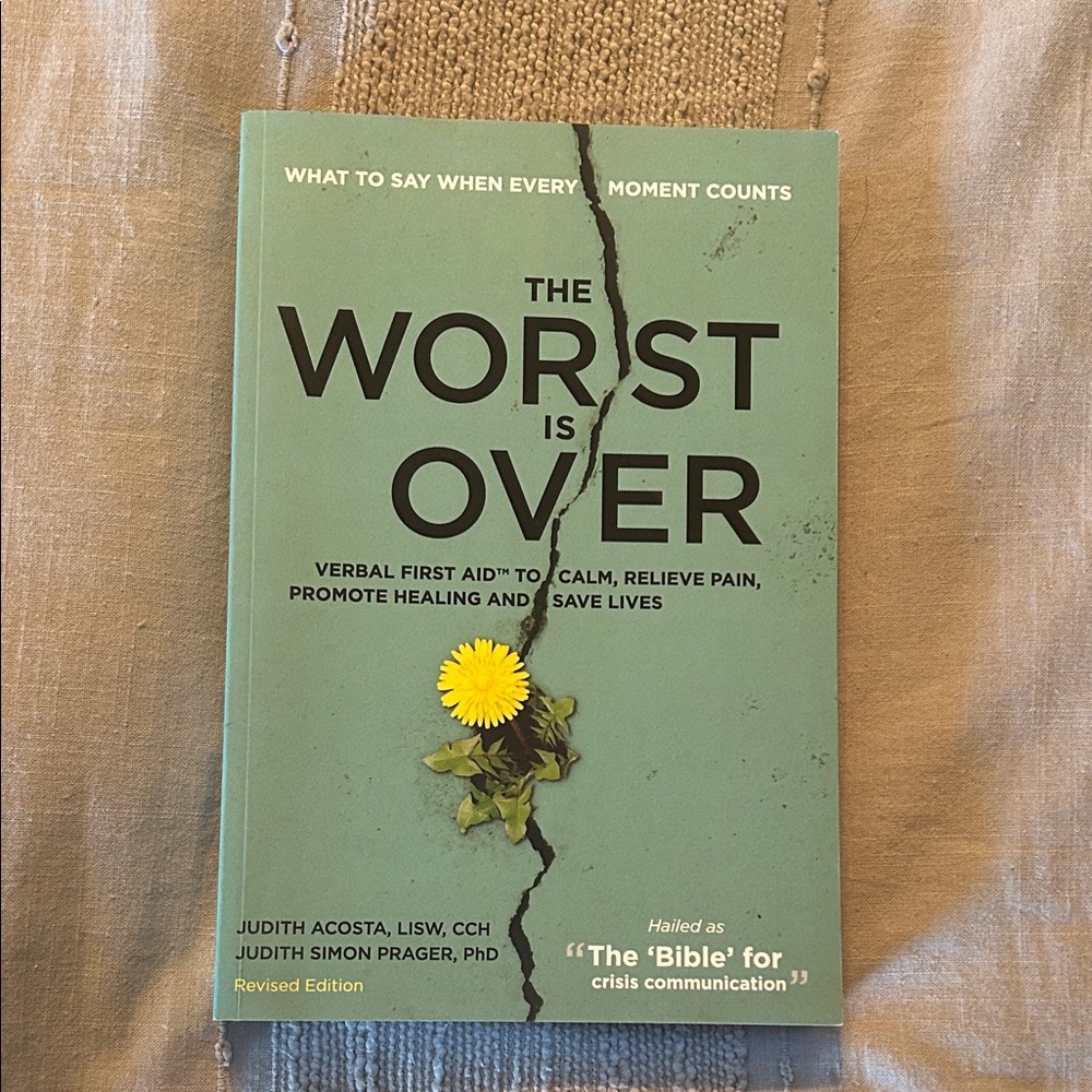 The Worst Is Over Book with Green Cover ISBN 978-1-4943-7653-6